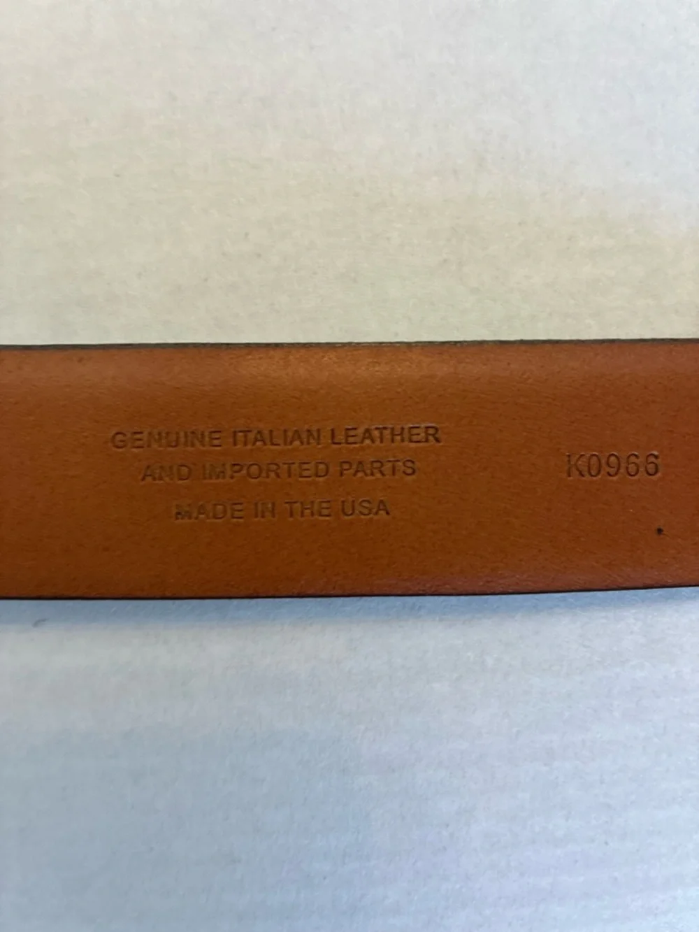 J. Crew Genuine Brown Leather Men’s Belt made in USA heritage preppy classic  40